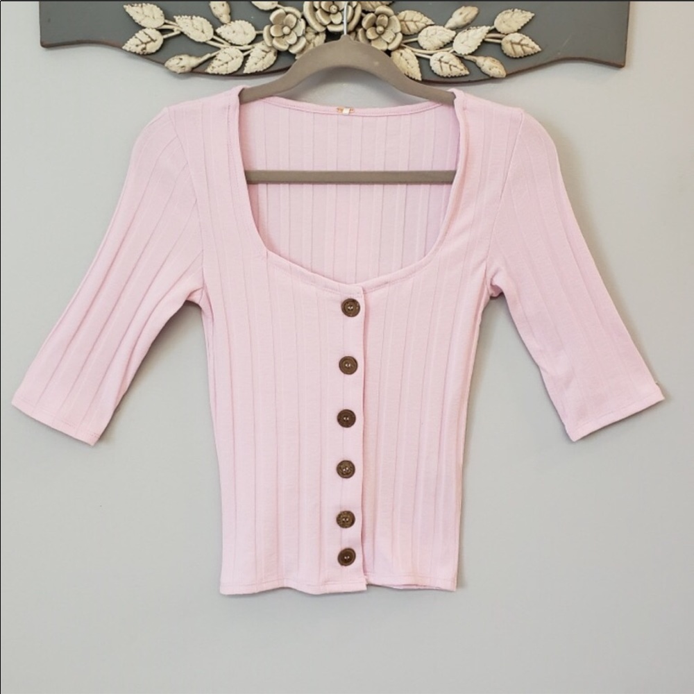 πβ¨ Free People Sweater Pink Size XS. - Picture 2 of 8